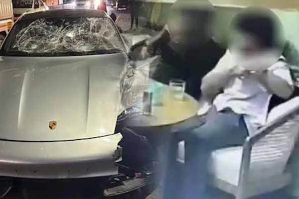boy father was arrested in a case related to a car accident in Pune