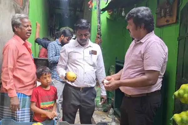  Seizure of artificially ripened fruits!