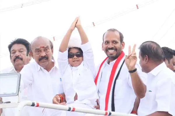 A.D.M.K. Kutty MGR collected votes against the candidate Karuppaiya