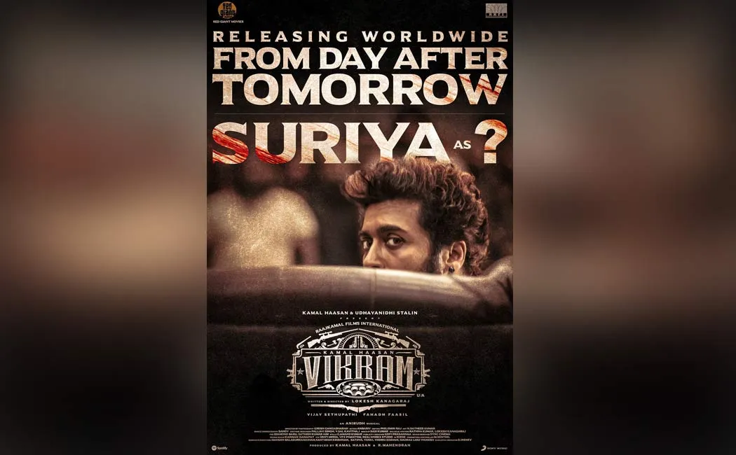 Surya's first look at 'Vikram'; Viral on the Internet