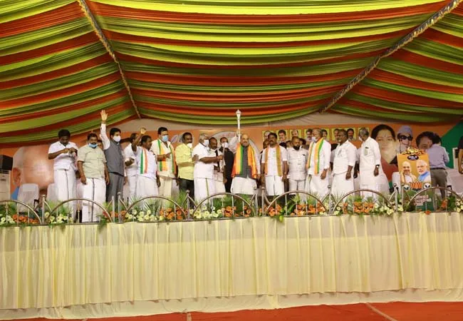 UNION HOME MINISTER AMIT SHAH ELECTION CAMPAIGN AT NELLAI DISTRICT 
