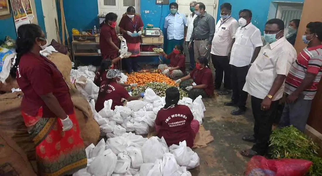  Vegetable package for Rs. 150 to prevent social spread