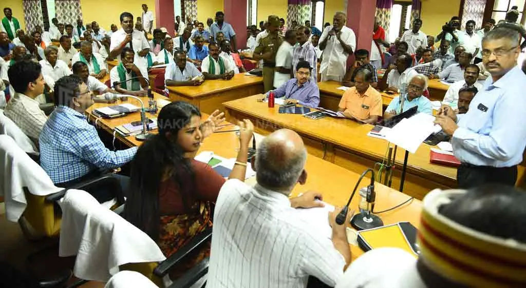 Peasant protest against the new district of Tenkasi