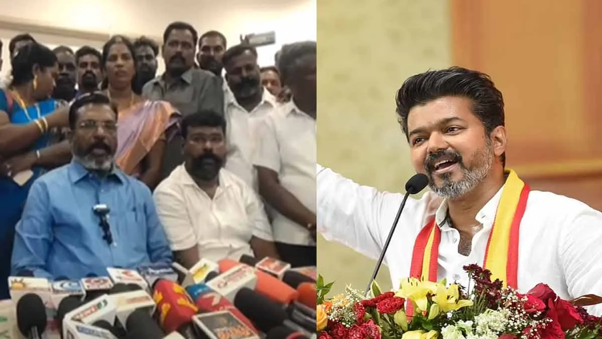  'AIADMK and BJP are friends?; Disappointed in Vijay's speech'-Thirumavalavan interview