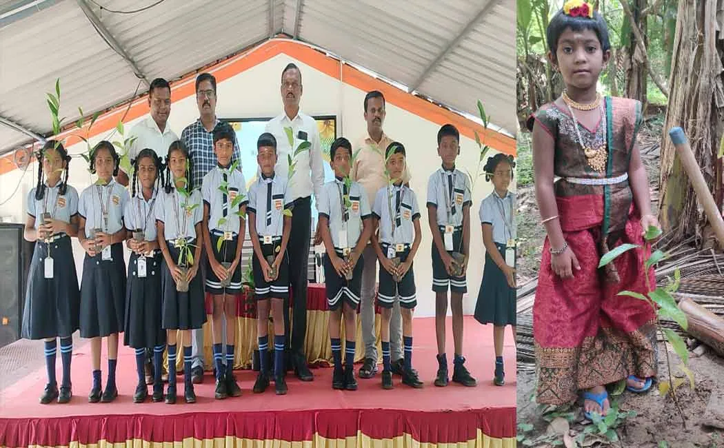 'Let's celebrate Green Diwali without pollution'-School distributed 2000 saplings to students