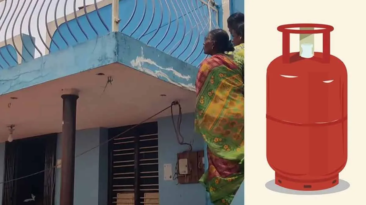 Wife attacked by putting cylinder on head; Husband arrested