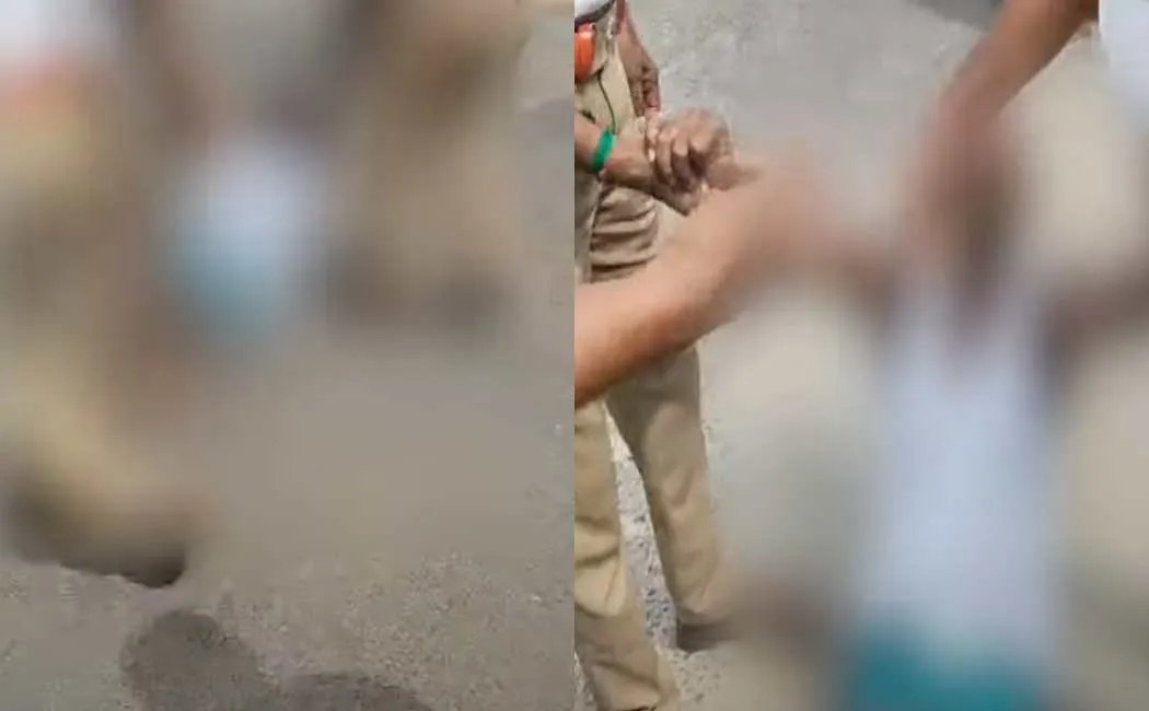  The man who fell half-naked in front of the bus caused a stir