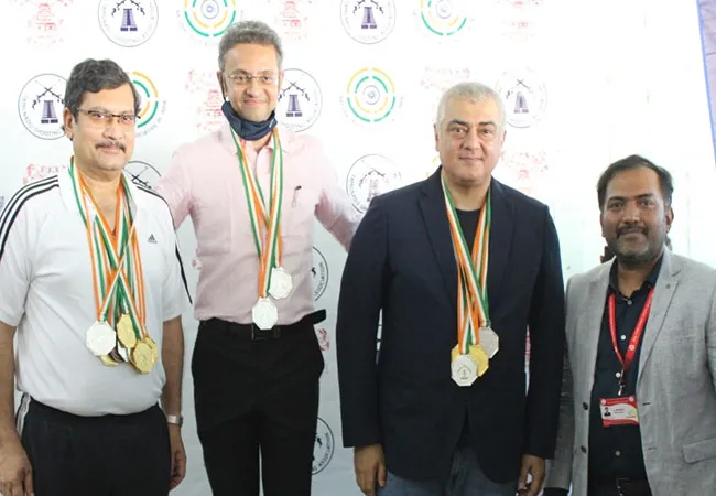 actor ajithkumar win for silvar, gold medals tamilnadu deputy cm wishes 