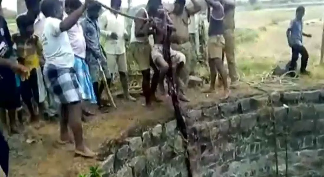  old lady Fall in the Well ... safe recovered fire department