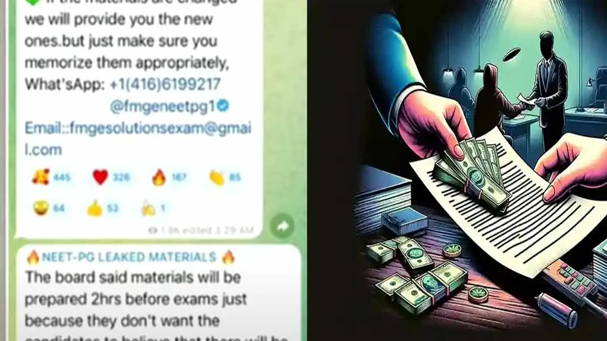 'Master's NEET Question Paper Leaked on Telegram?- National Examination Board Explanation