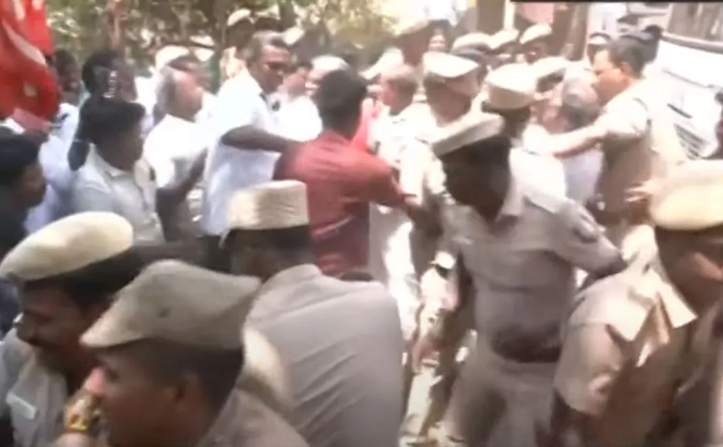 Ma. Communist Secretary Shanmugam arrested