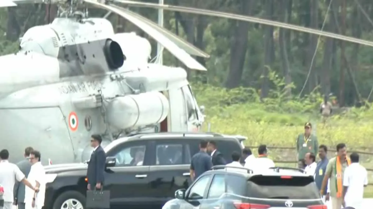  Modi arrives in Pamban