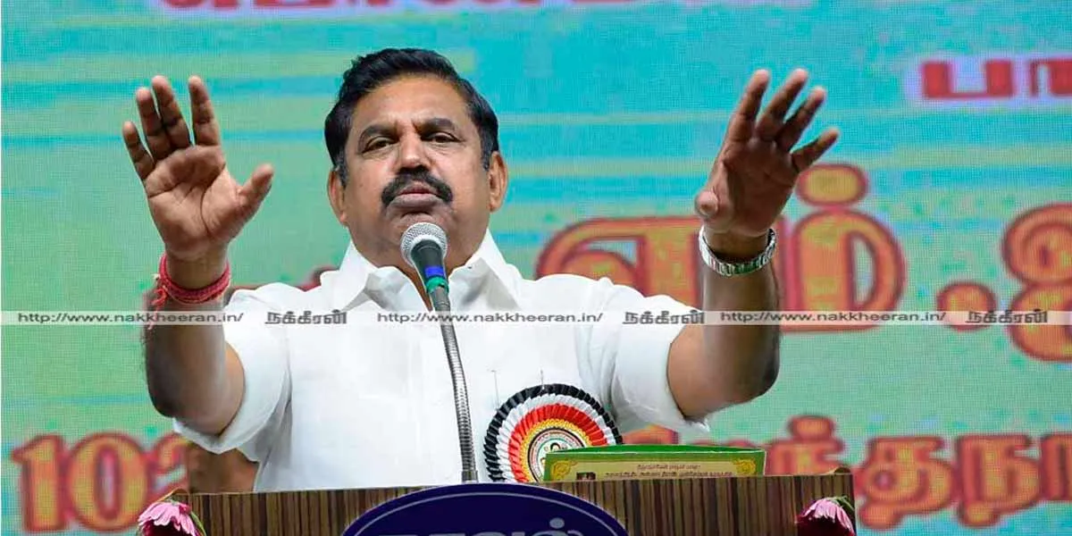 EPS ruled in darkness' - RS Bharati condemned