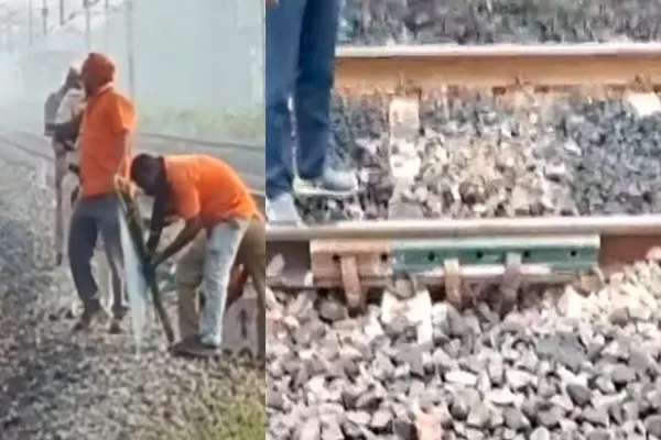 Temporary repair of rail cracks
