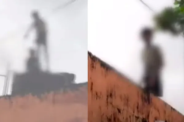 Students who dangerously cleaned the school water tank; A viral video