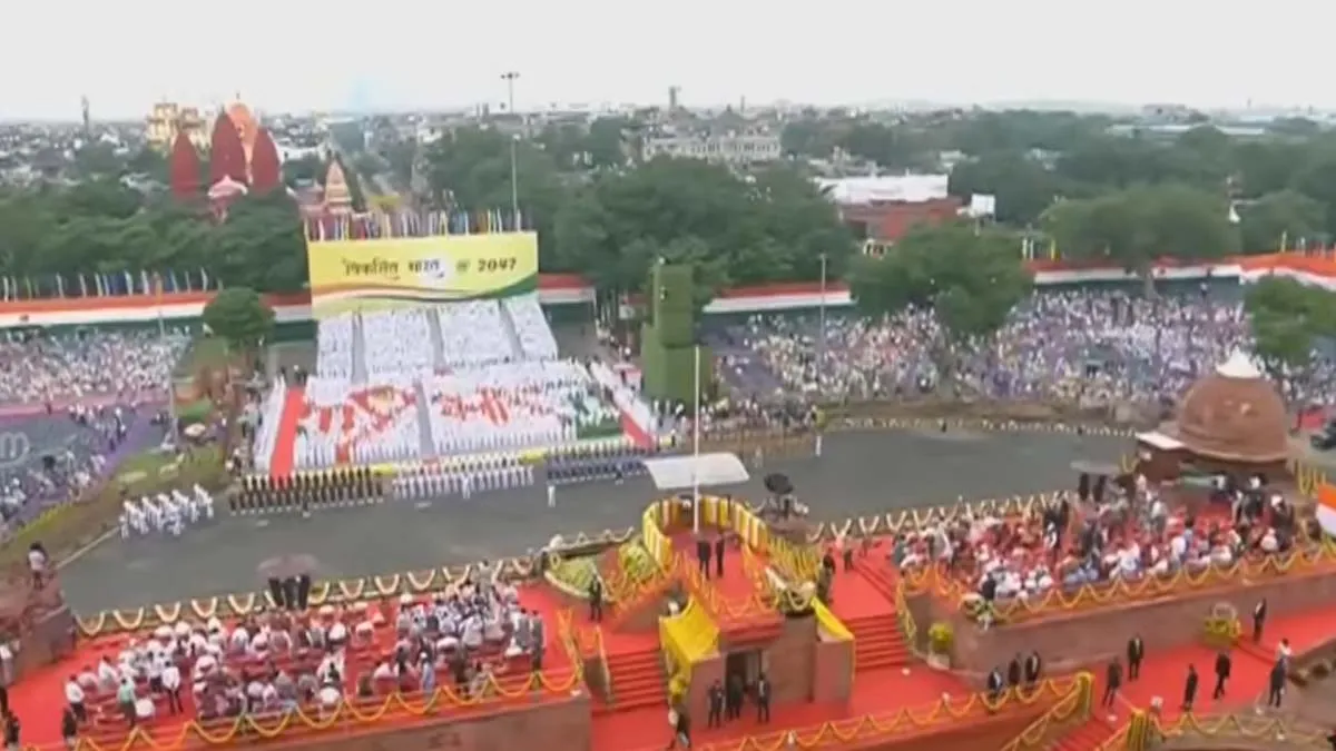 78th Independence Day Celebration; Red Fort in readiness
