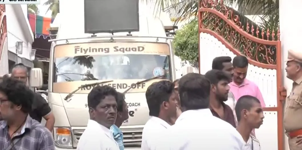 Bhavatharini's body arrived at thi nagar house