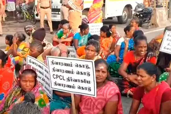 'Give us relief'- Tiruvottiyur people jumped into the struggle