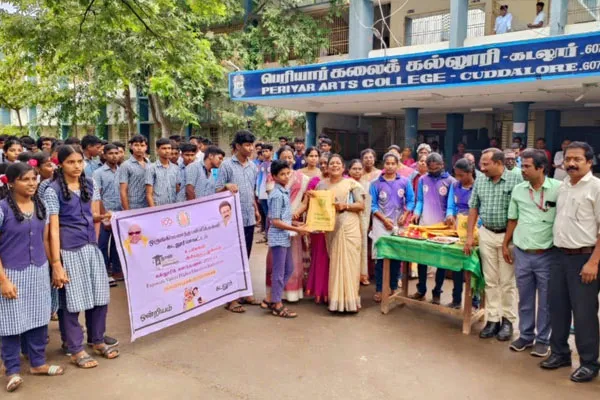 Government School Students' College Field Trip-Welcome with Band Instrumental