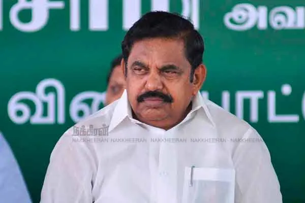 'The DMK, which watched the Coimbatore riots for fun, has nothing to do with it'-EPS alleges