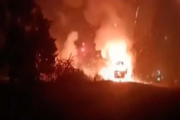  Sivakasi firecrackers burst before reaching Ayodhya; Exciting scenes have gone viral