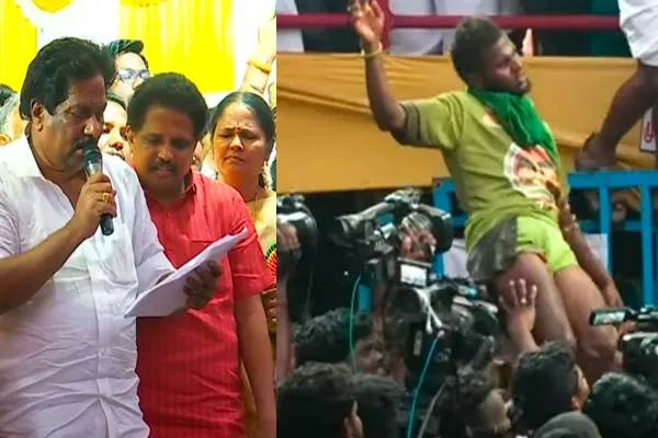 Completed Alanganallur Jallikattu; Karthik came first in a tough competition