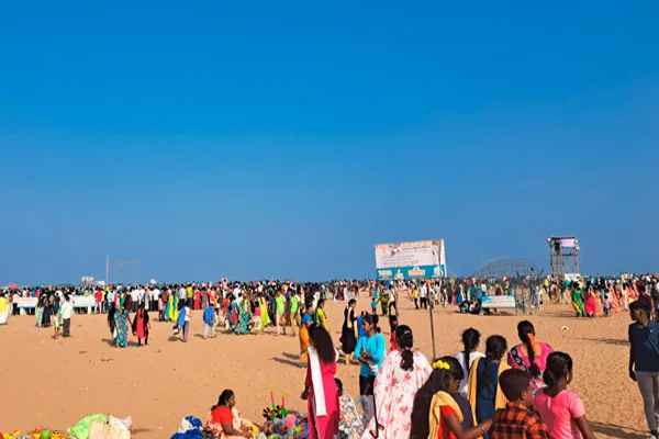 Celebrating Pongal to see; Crowds at tourist spots in Cuddalore
