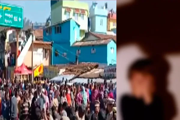  'yesterday was 3 years old... today the girl is 9 years old...'-People block the road demanding the arrest of the youth 