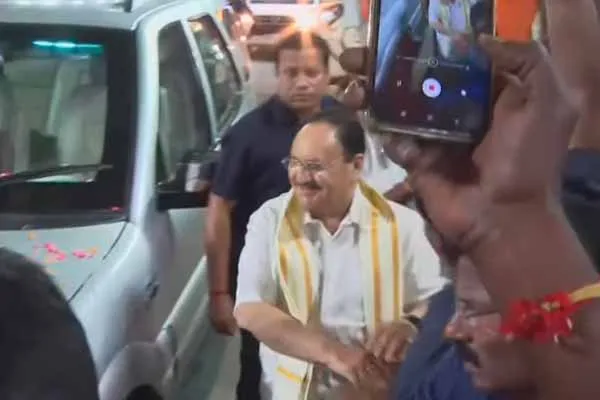'The street lights were switched off when I arrived' - JP Nadda