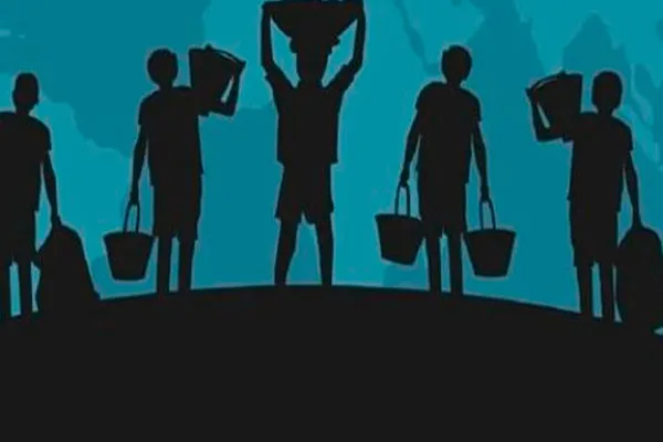 Rescue of child labor boy in butcher shop