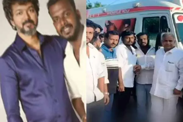 Ambulance for rent sticker'-admin vijay makkal iyakkam