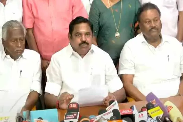  'Alliance soon...campaign from today'-Edappadi Palaniswami