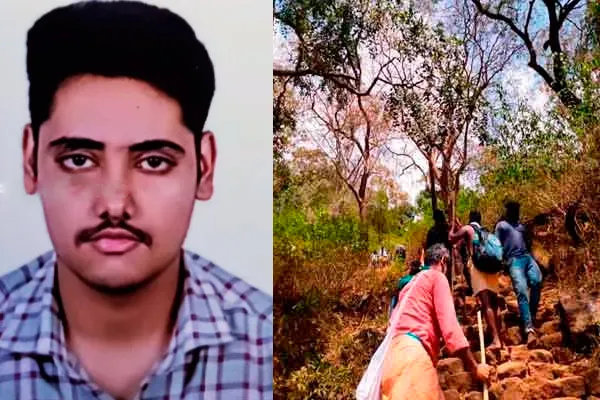 A youth who tried to climb a mountain in Velliangiri; Again a pity