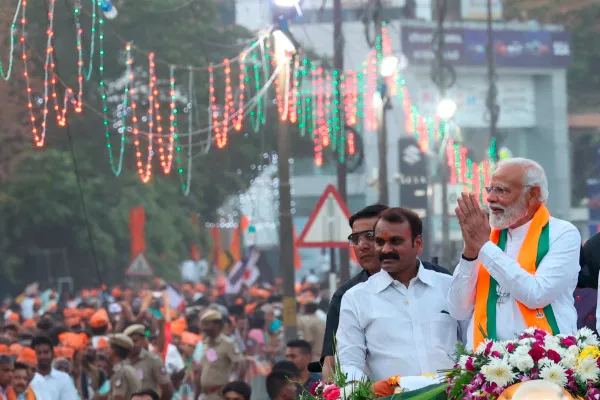 Violation at BJP road show; Controversy in Coimbatore