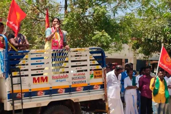 'Government is growing water-absorbing oil palm trees'-Nam Tamil candidate alleges