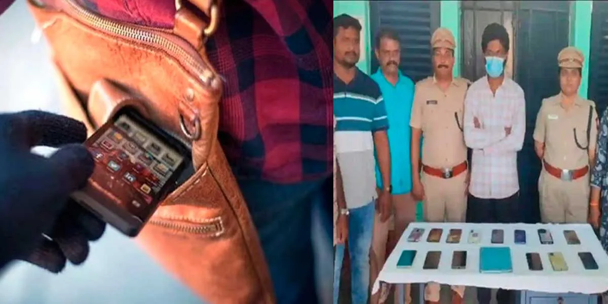 Cell phones stolen from train passengers; Andhra youth arrested