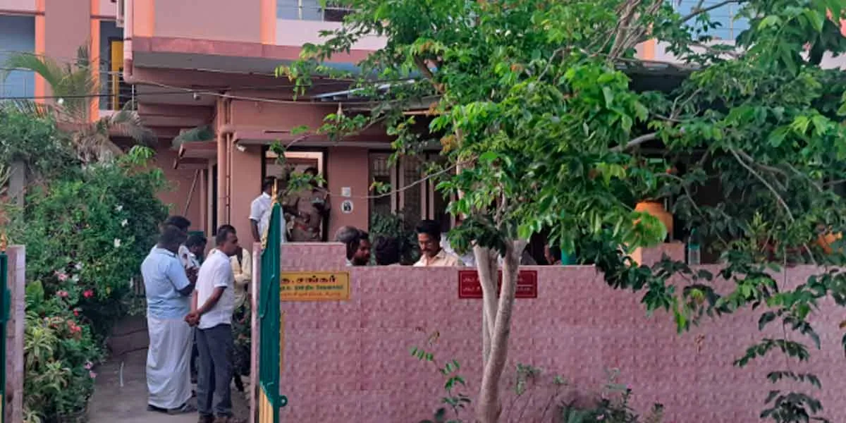 DMK union secretary's house raided by flying soldiers