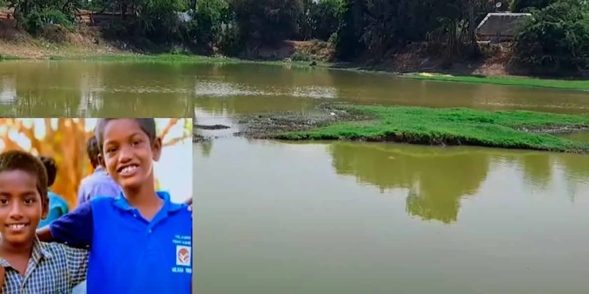  The pool of water; The lost their live of the boys left the village in mourning