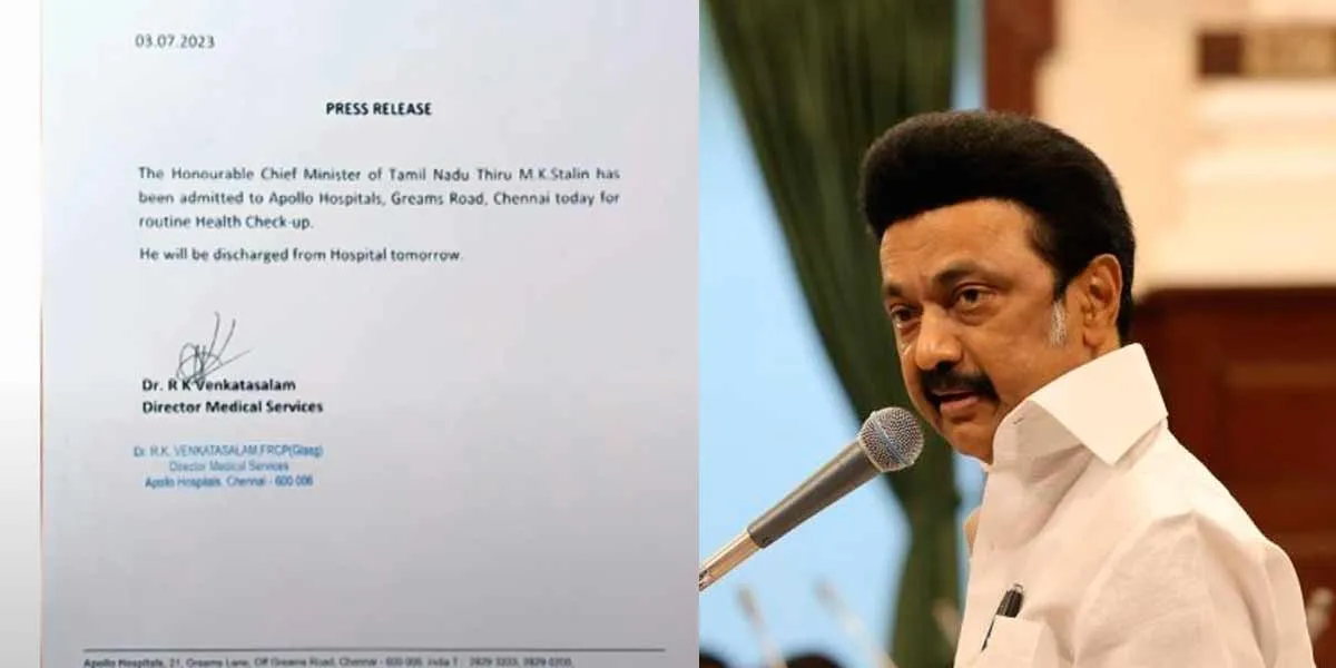  M. K. Stalin at Apollo