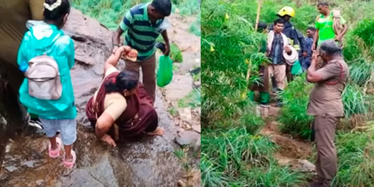 Heavy rains in Pollachi; flood in Balarangarai temple 