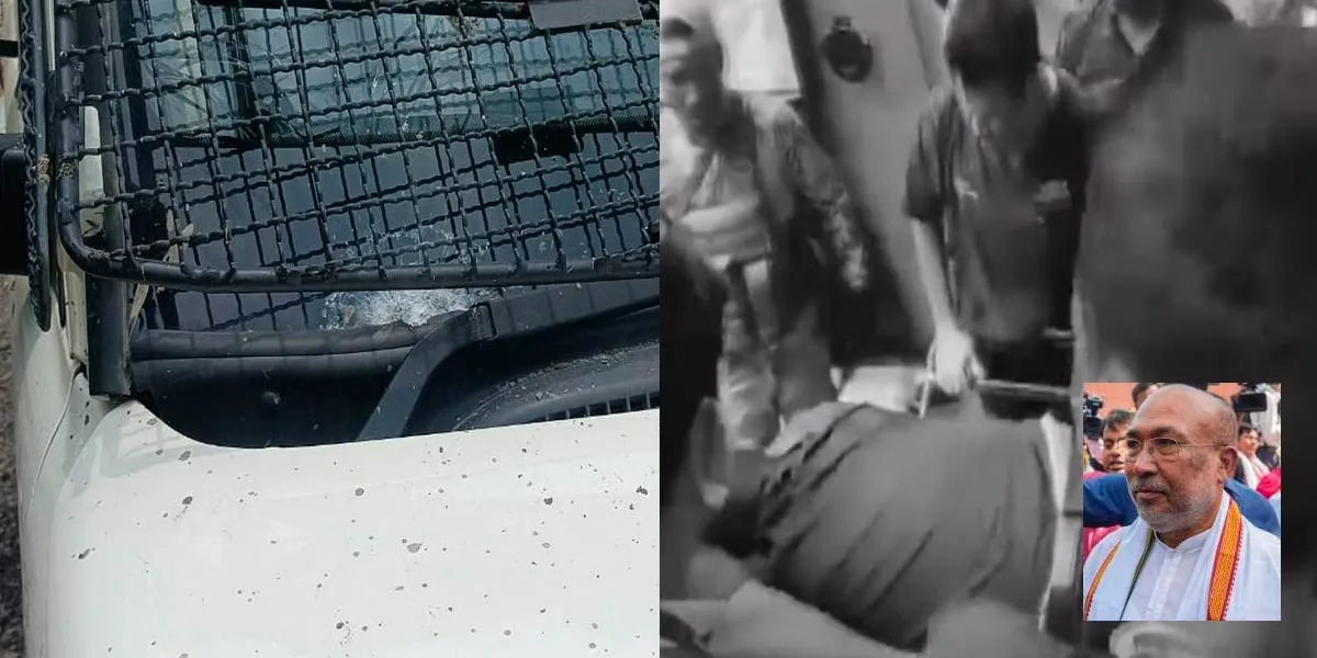  Attack on Chief Minister's Convoy; Two security officers were injured