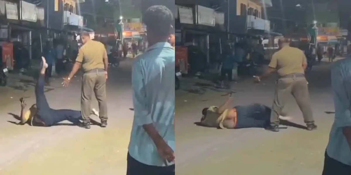 Alcoholic attack on police; video goes viral