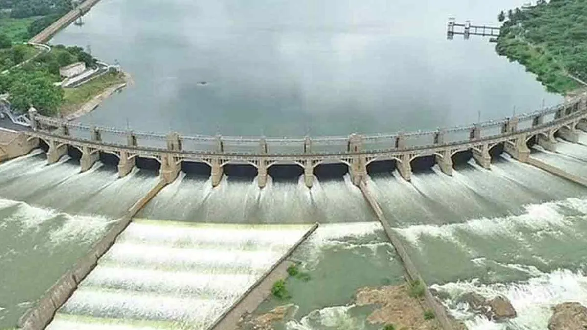 water source; Mettur dam ; Flood warning for pallipalayam 