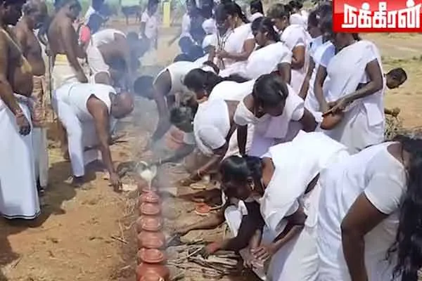 sivagangai district salugai puram villagers celebrated pongal festival 