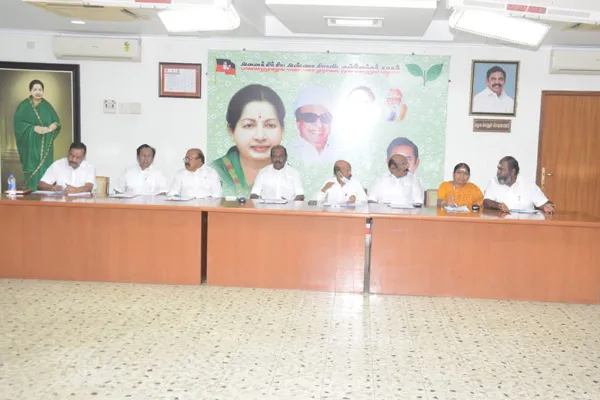 ADMK Election Manifesto Preparation Committee Consultation for Lok Sabha elections