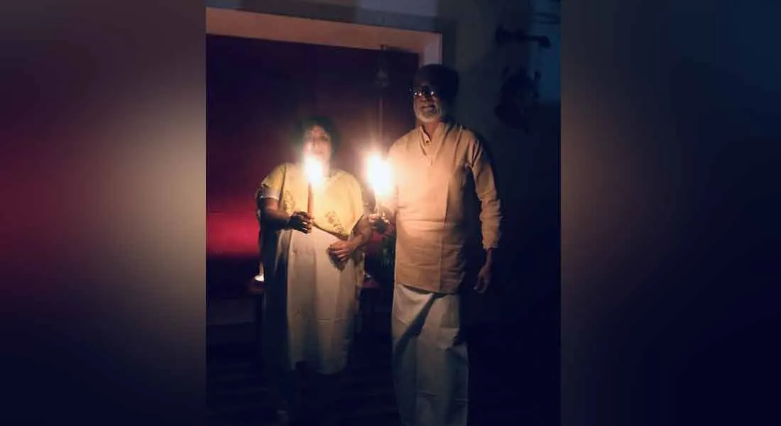 Nadikar Rajinikanth unity lamp lit 