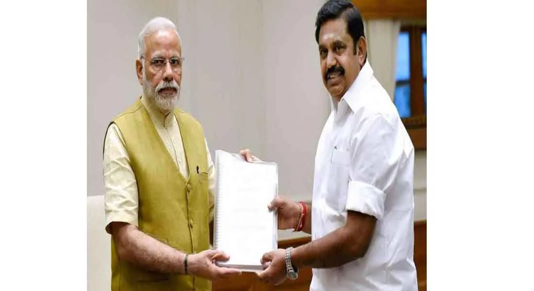  Modi's meeting with Edappadi 13,000 crore to provide relief fund