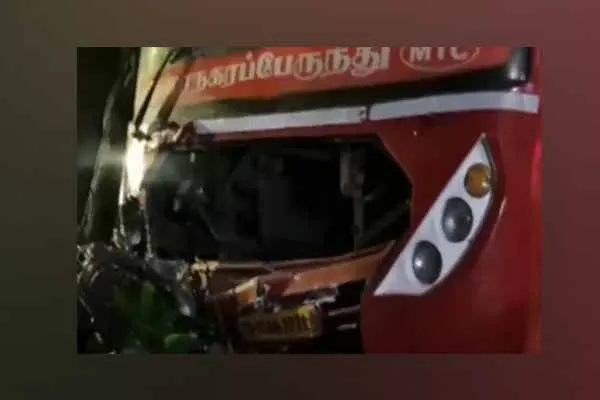 Bus collided with police station compound Sensational incident 