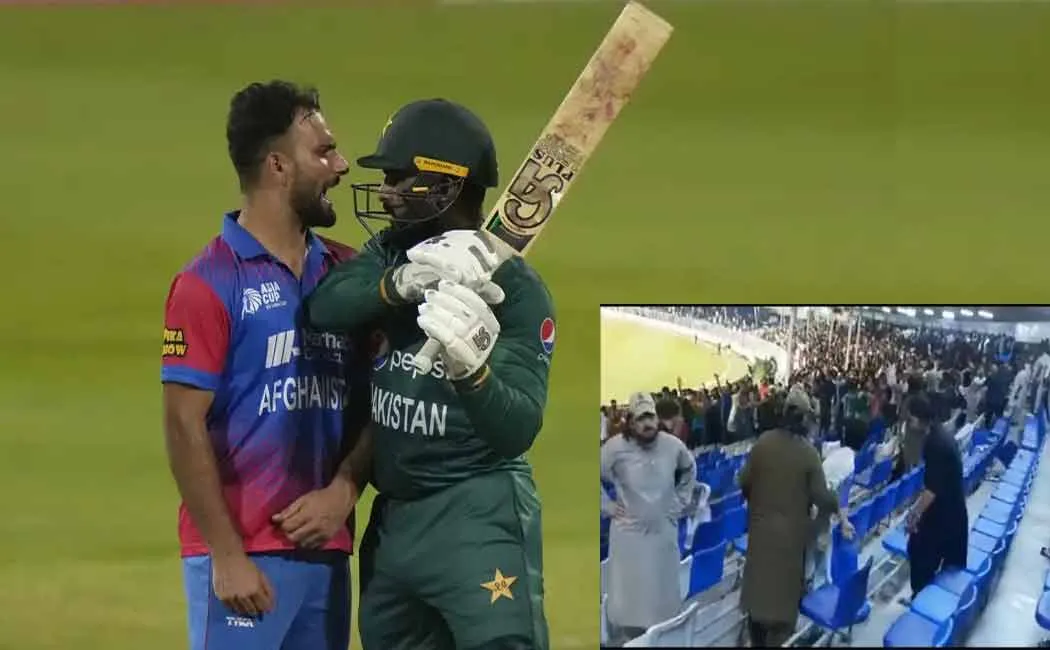 Pakistan win..Clashing fans.. minutes on the field