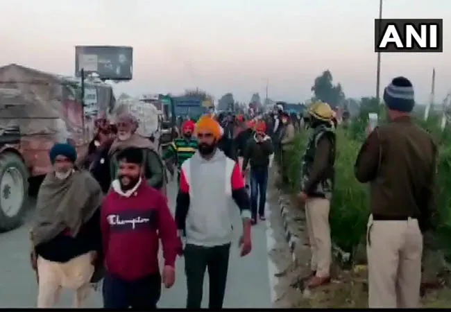 delhi chalo haryana farmers police state border closed 